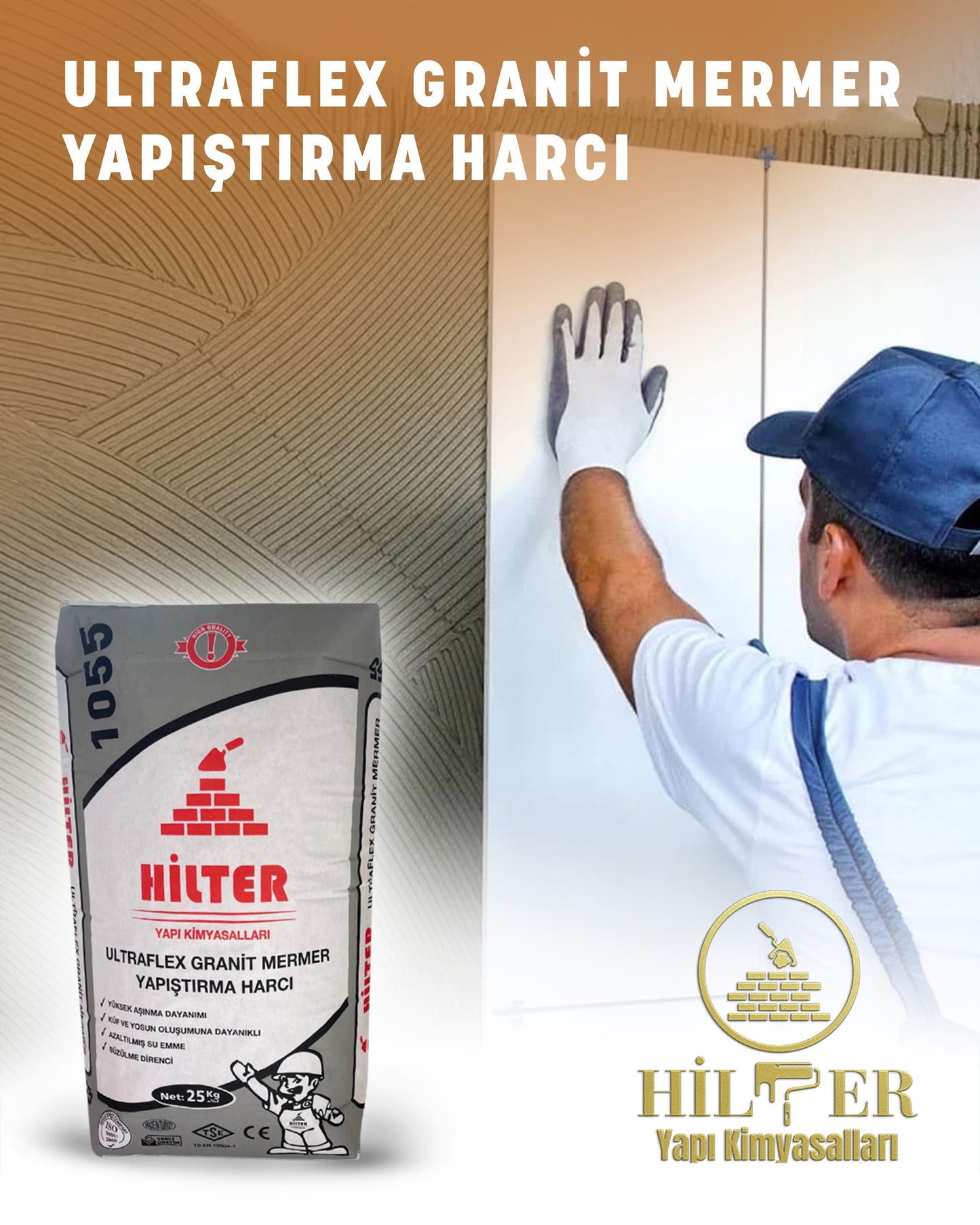 Hilter UltraFlex Granit Mermer Yapıştırma Harcı
